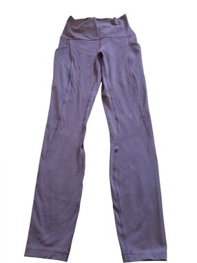 Lululemon Align Size 2 High Rise Leggings with Side Pockets 25” Lilac W5DCES